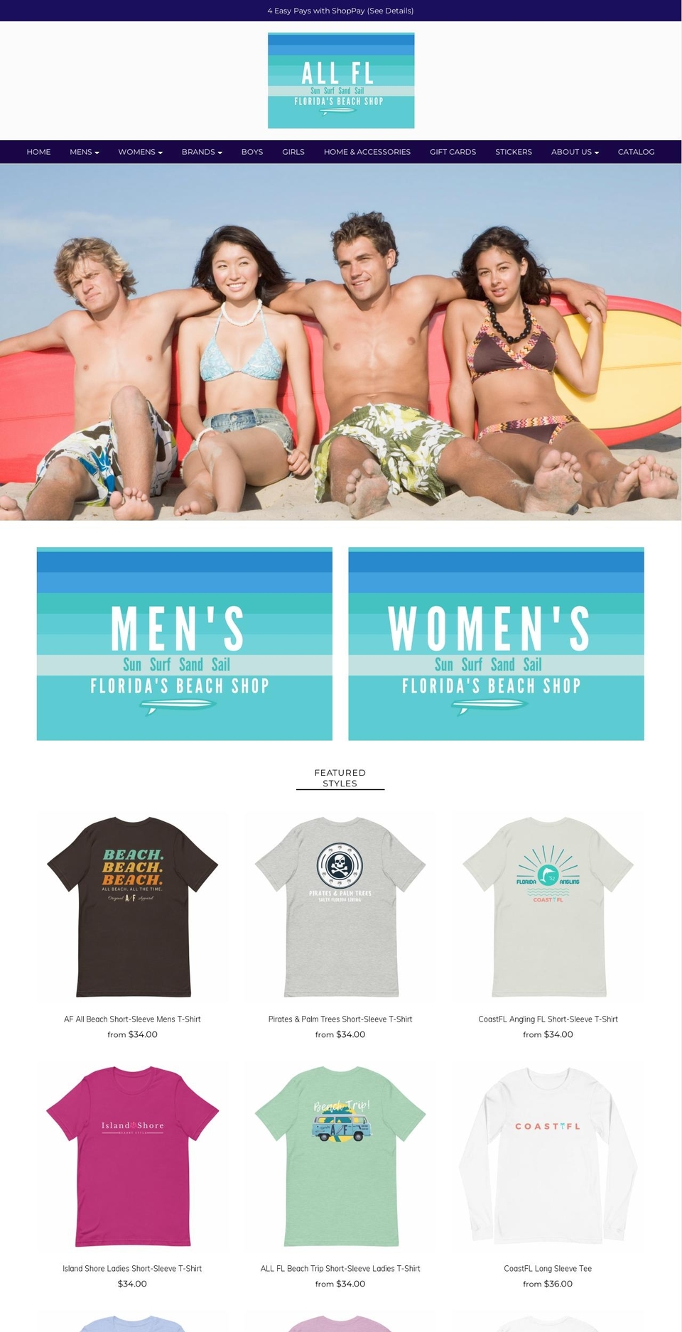allfloridashop.com shopify website screenshot