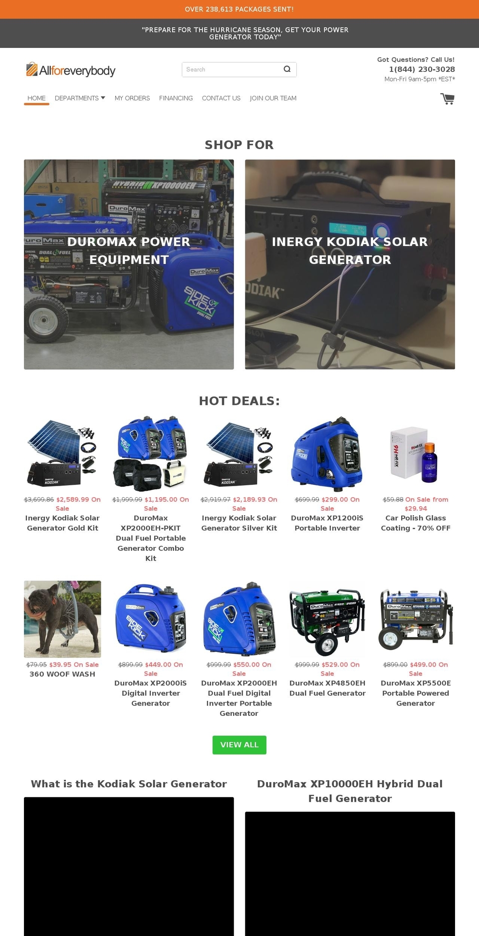 allforeverybody.com shopify website screenshot