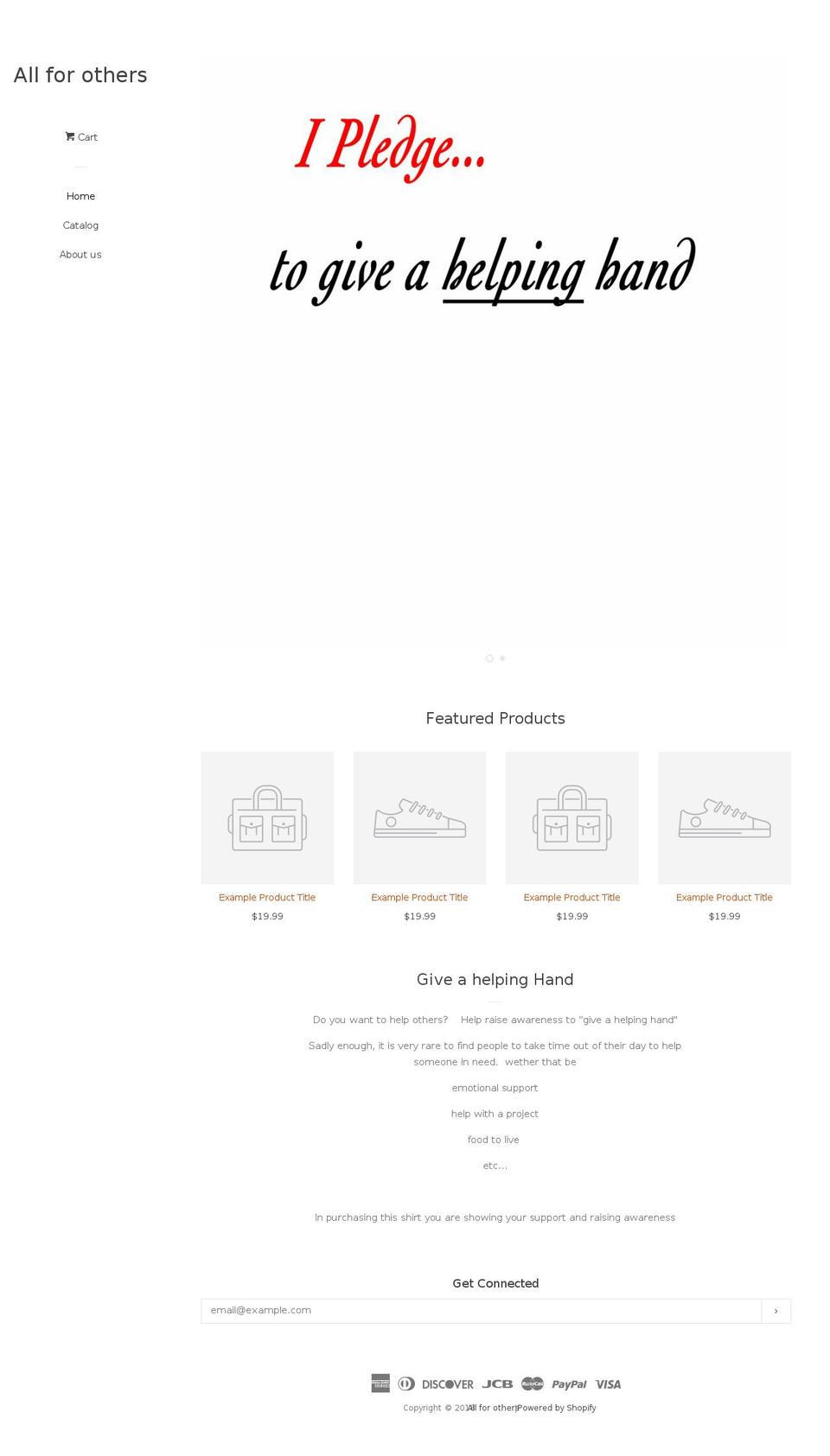 allforothers.com shopify website screenshot