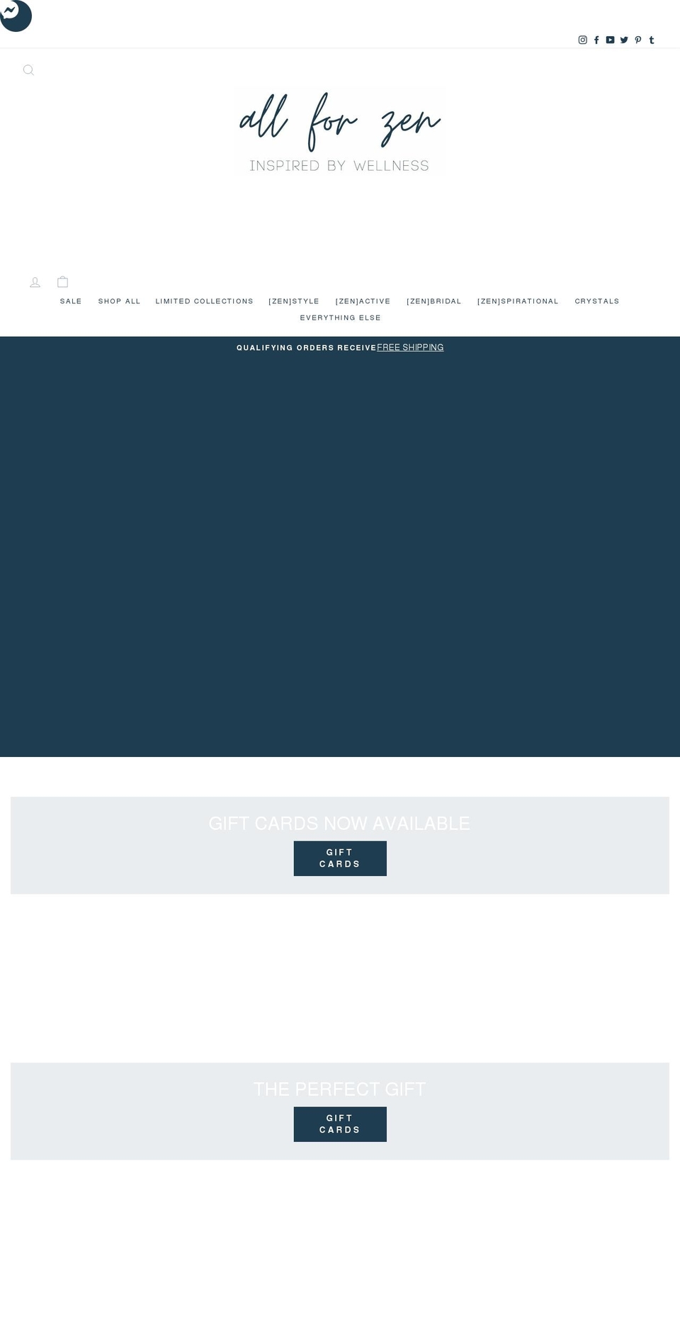 allforzen.com shopify website screenshot
