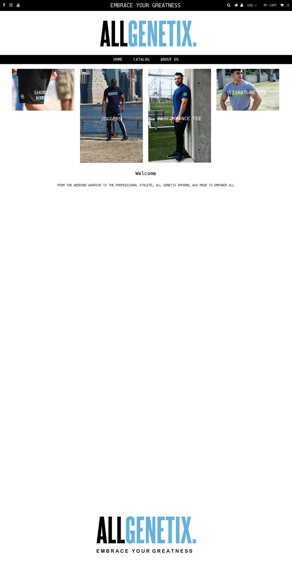allgenetix.com shopify website screenshot