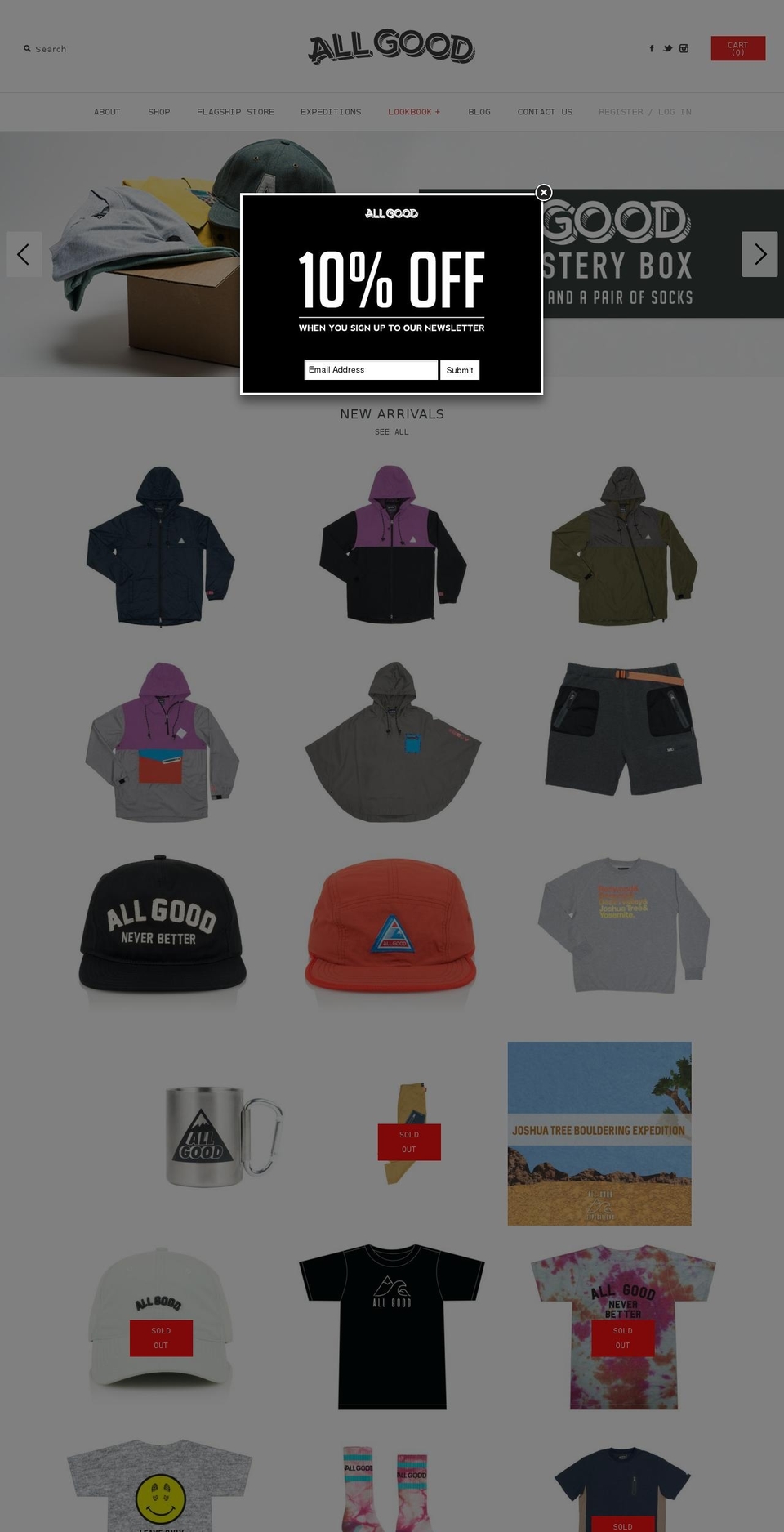 allgoodneverbetter.com shopify website screenshot