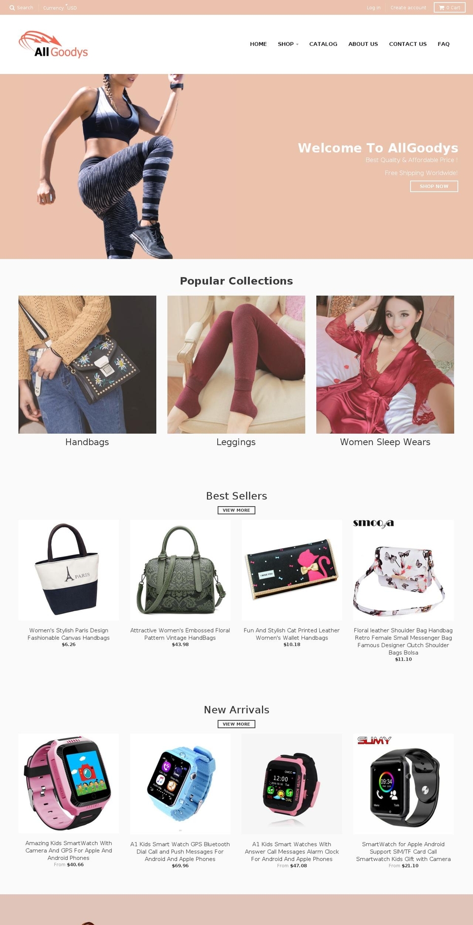 allgoodys.com shopify website screenshot