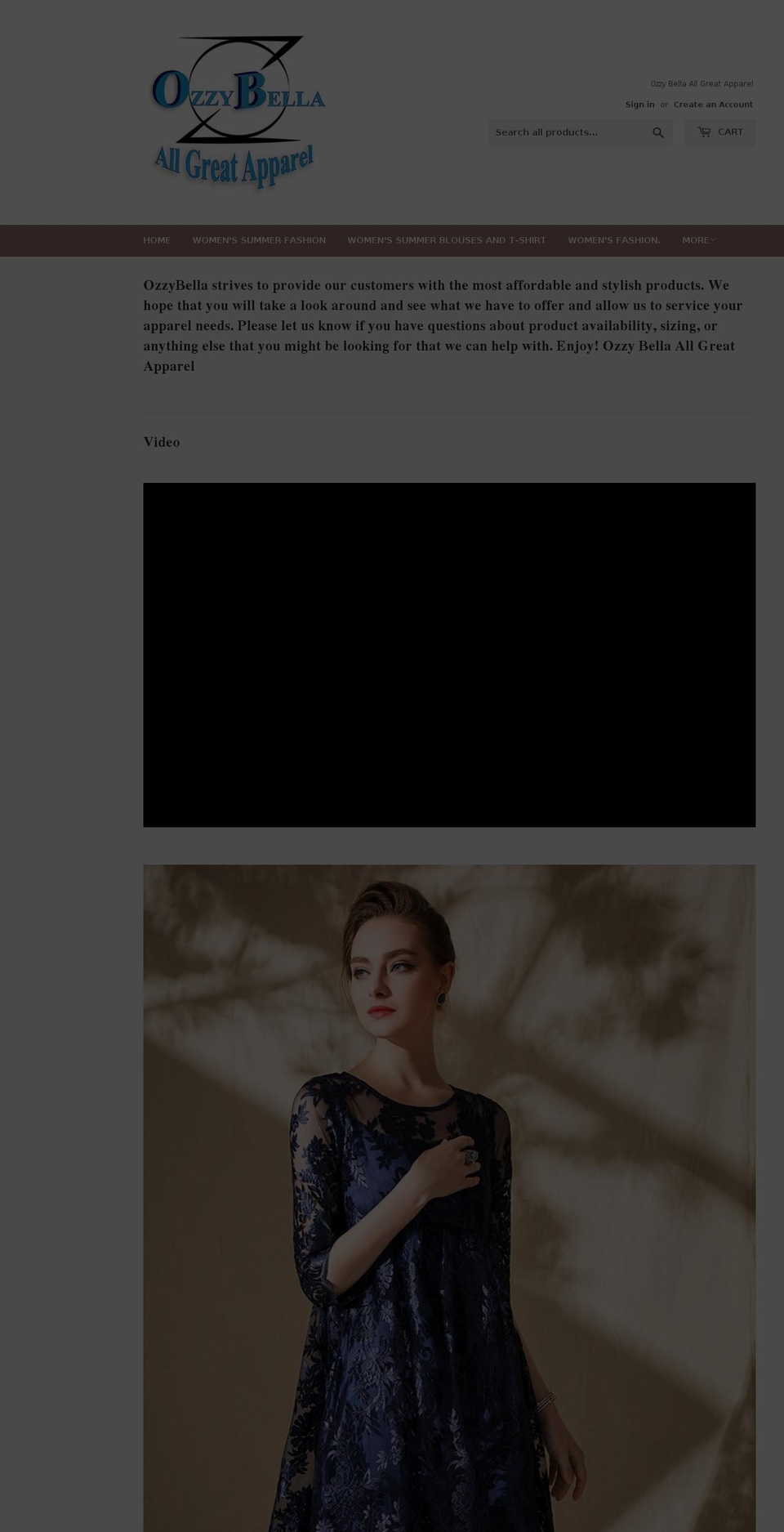 allgreatapparel.com — Shopify storefront screenshot