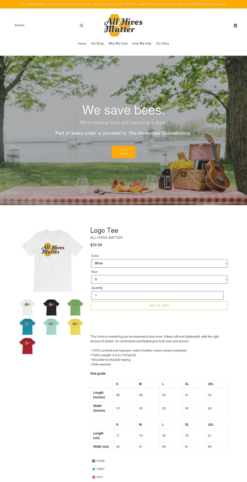 allhives.com — Shopify storefront screenshot