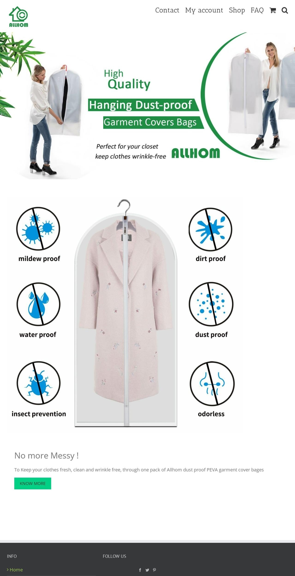 allhomonline.com — Shopify storefront screenshot