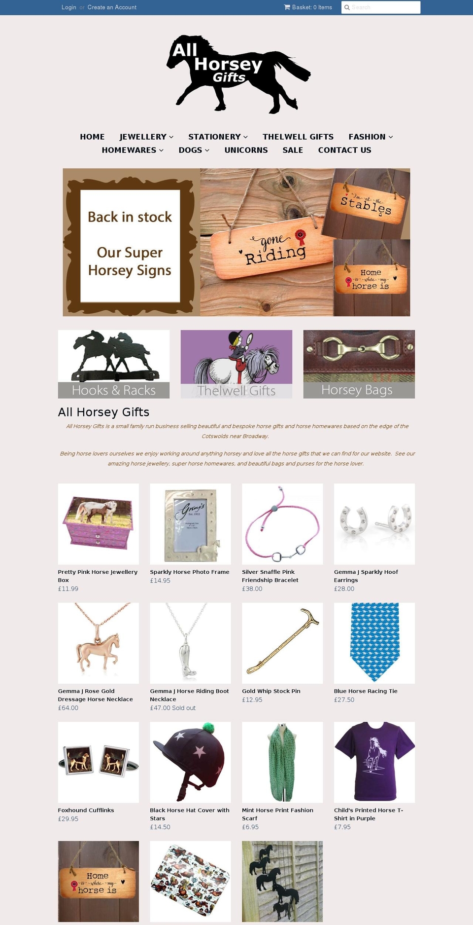 allhorsey.com shopify website screenshot