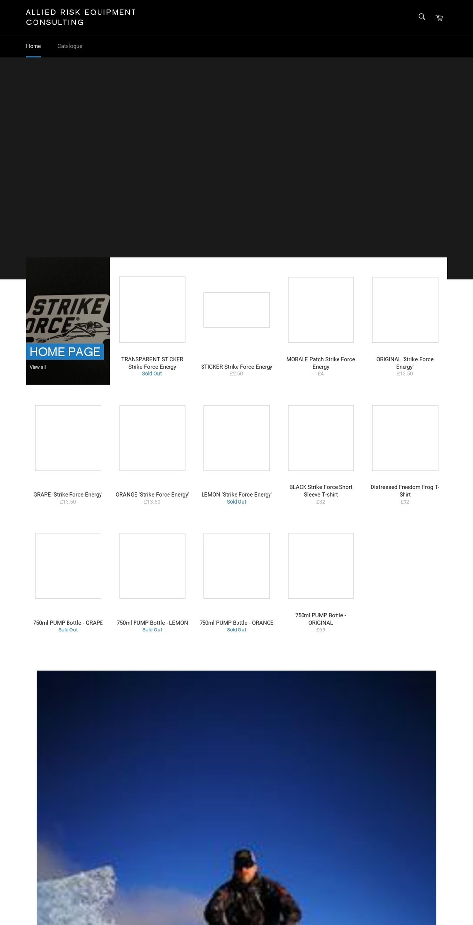 alliedriskequipment.com shopify website screenshot