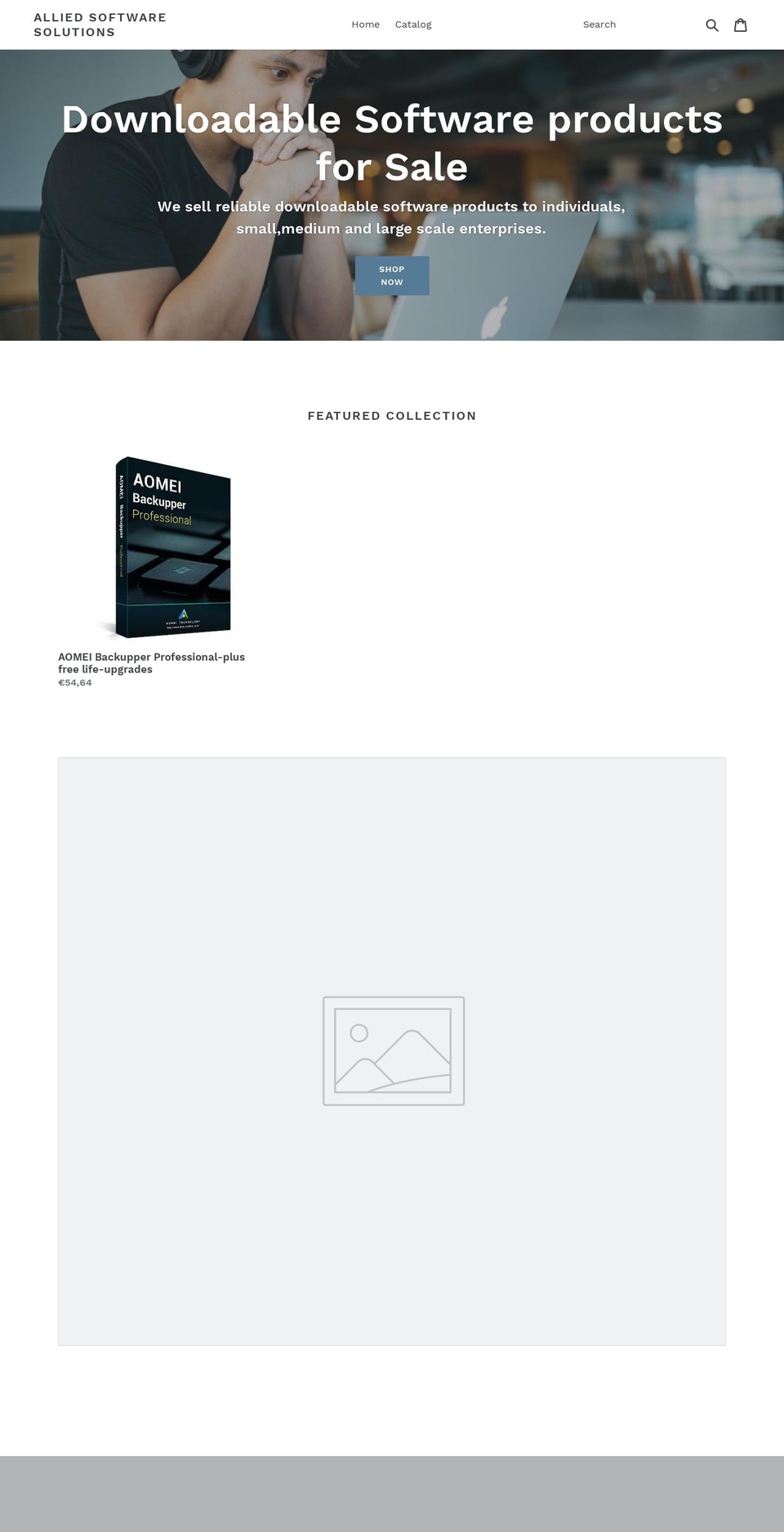 alliedsoftwaresolutions.com — Shopify storefront screenshot