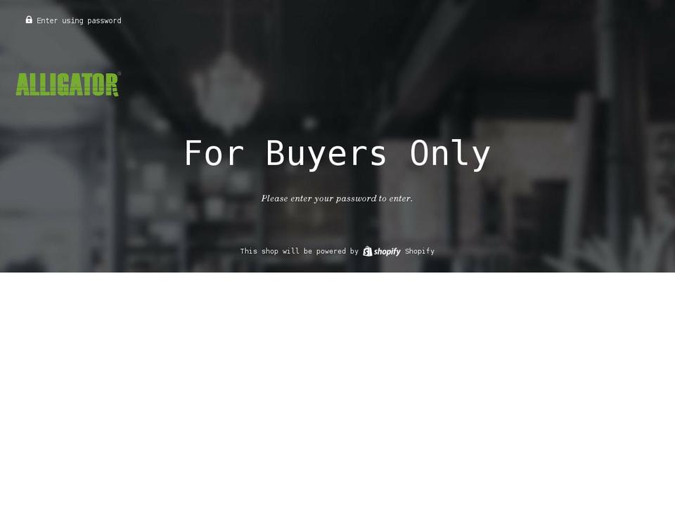 alligator.store shopify website screenshot