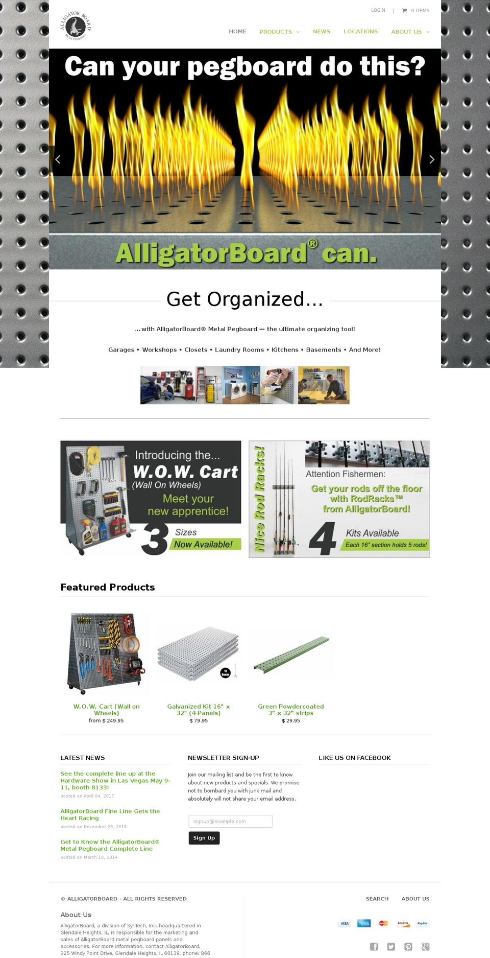 alligatorboard.myshopify.com shopify website screenshot