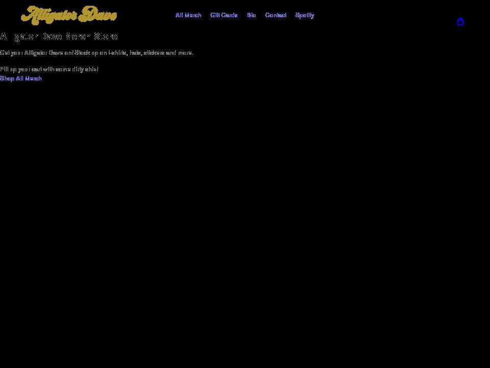 alligatordave.com shopify website screenshot