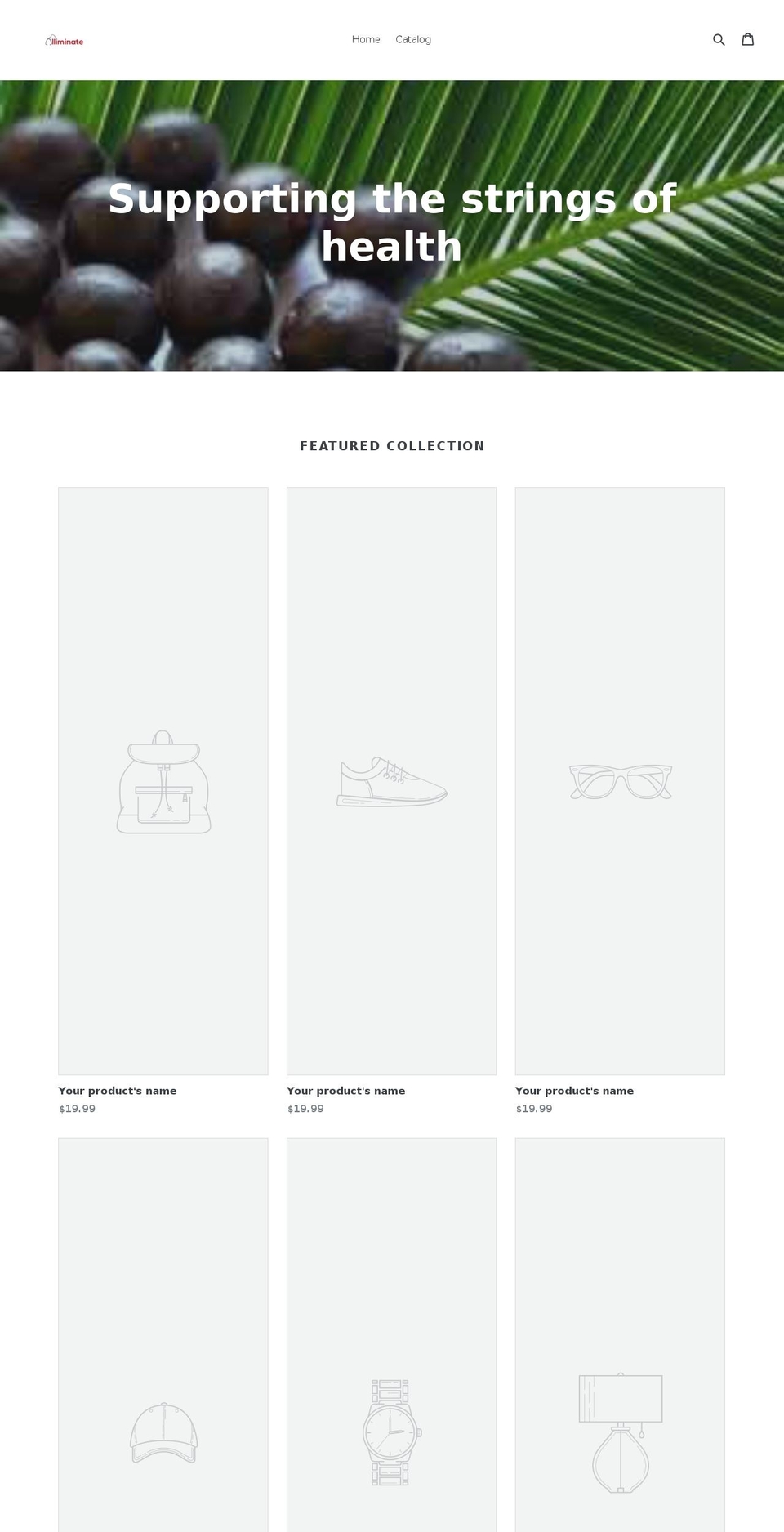 alliminate.com shopify website screenshot