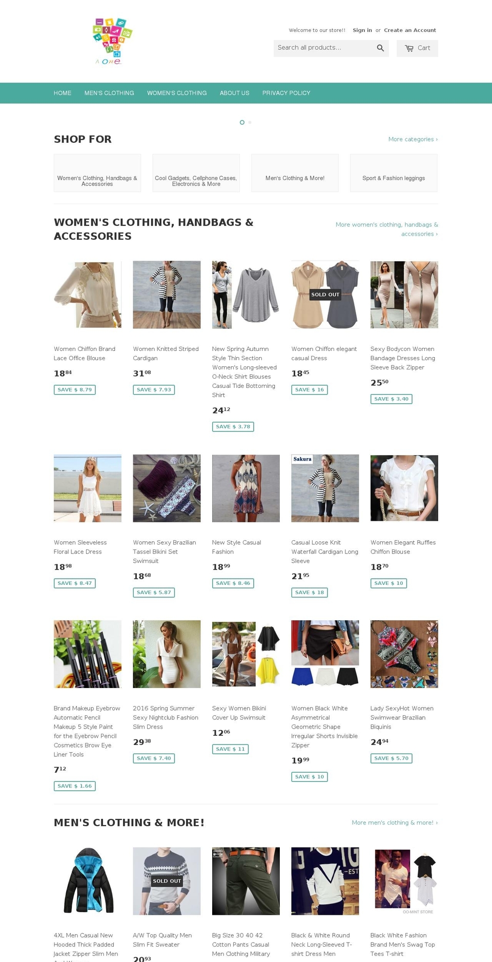 allinoneplacewithus.com shopify website screenshot