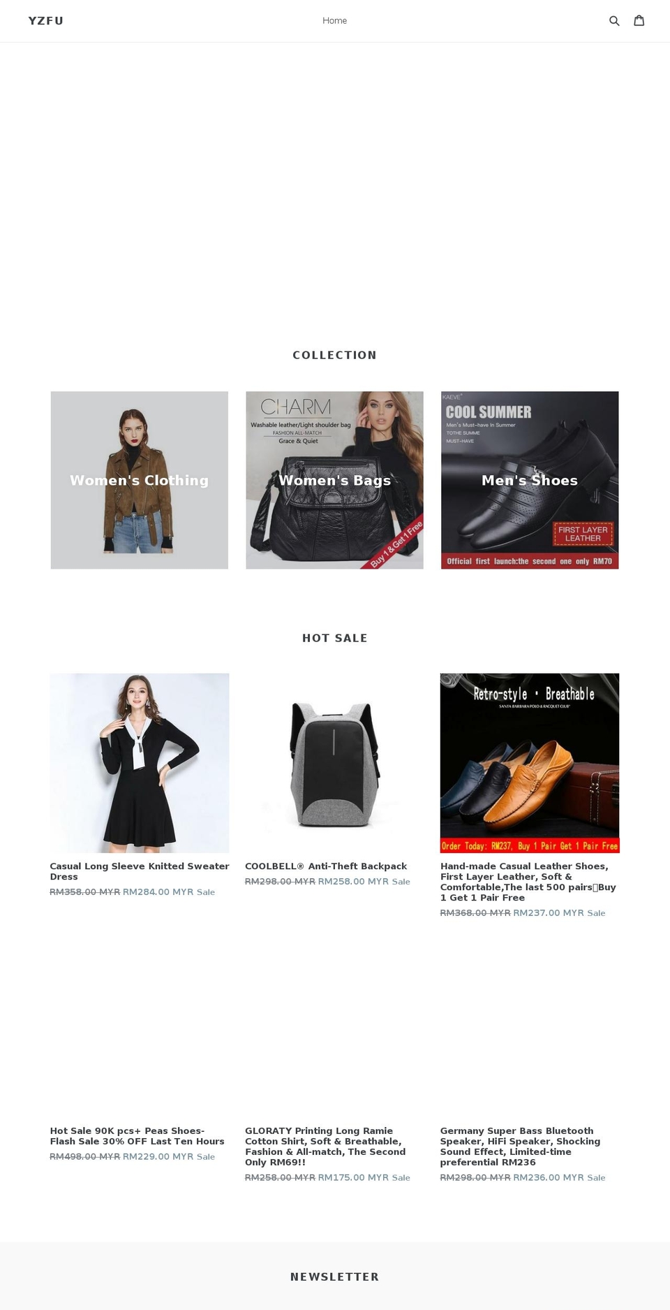 allinonlineshop.com — Shopify storefront screenshot