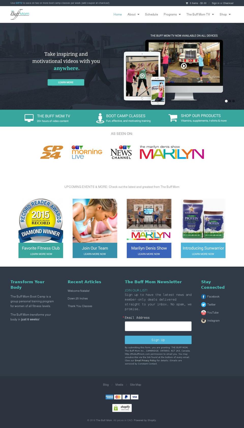 allisterchristie.ca shopify website screenshot