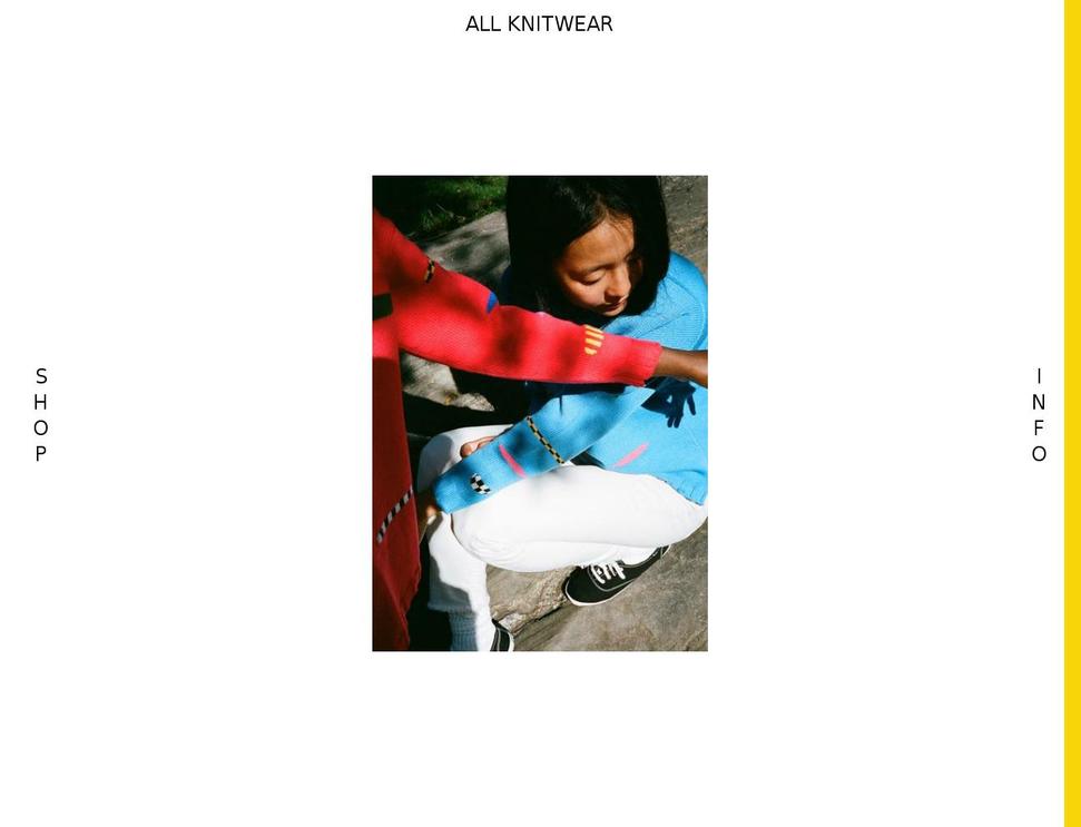 ALL Shopify theme site example allknitwear.com