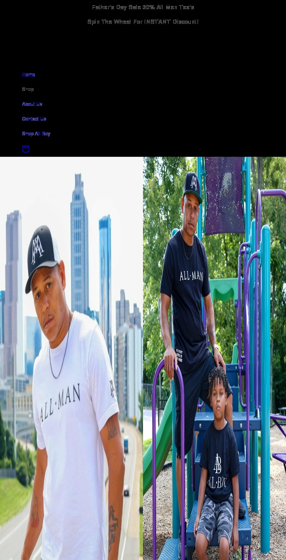 allmanapparel.com — Shopify storefront screenshot