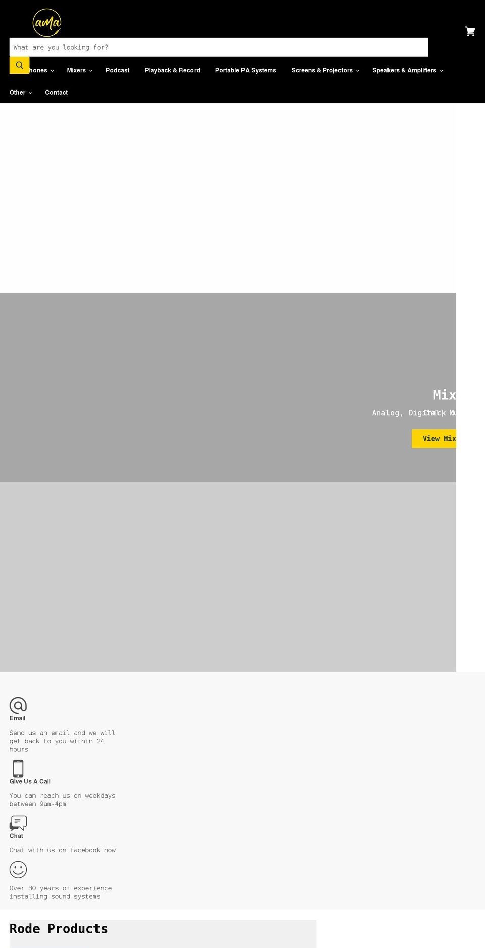 allmyaudio.com.au shopify website screenshot