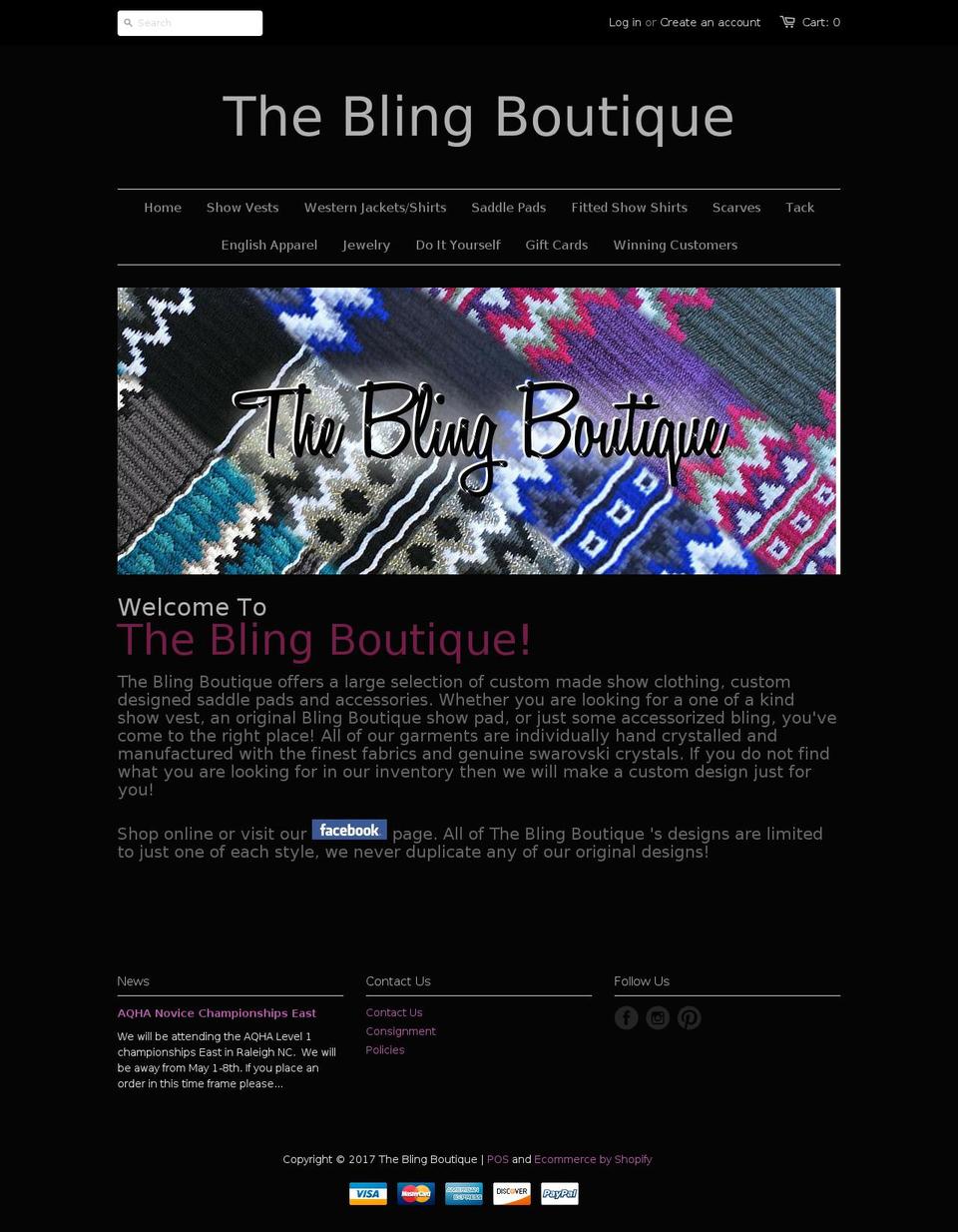 allmybling.com shopify website screenshot