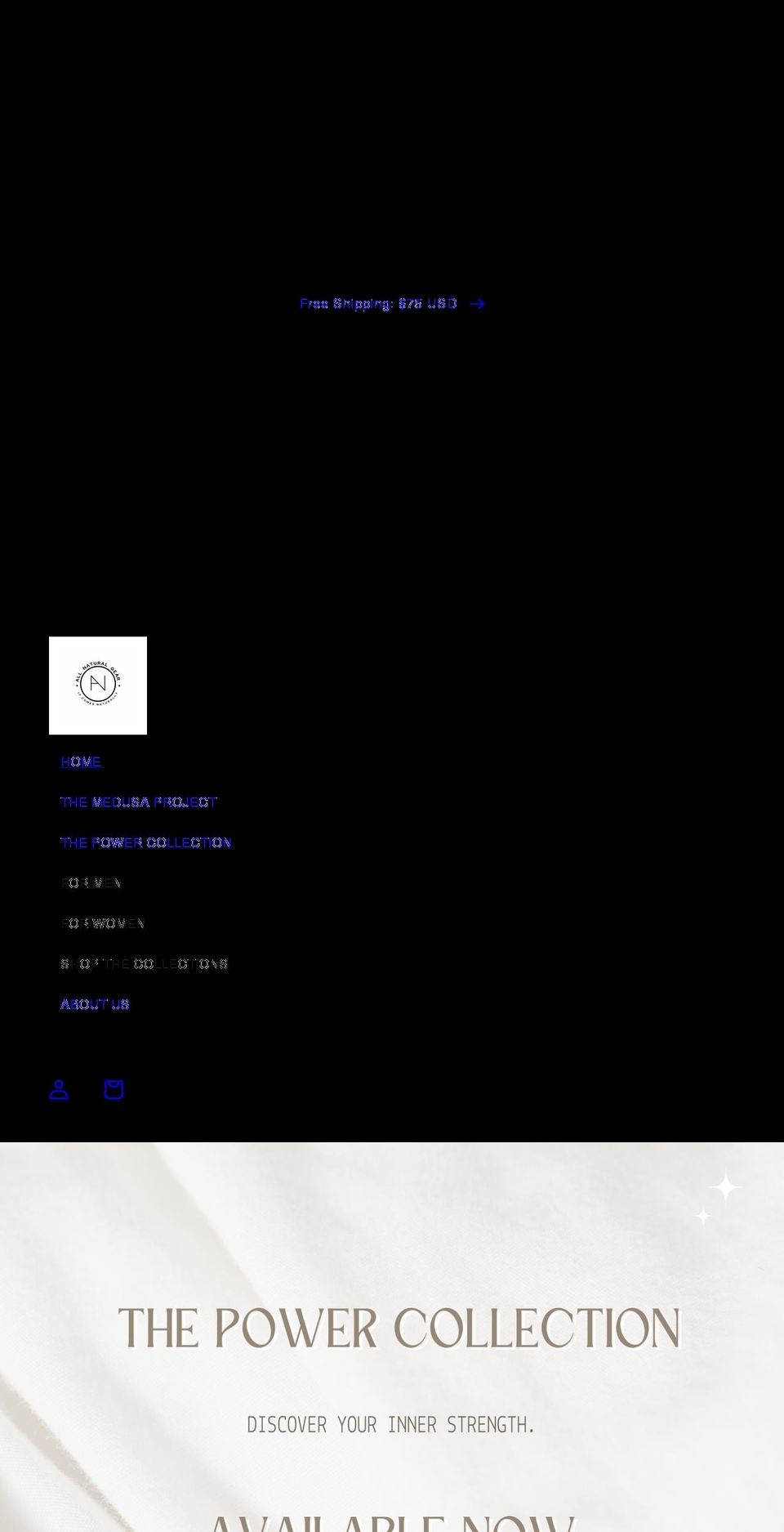 allnaturalgear.com shopify website screenshot