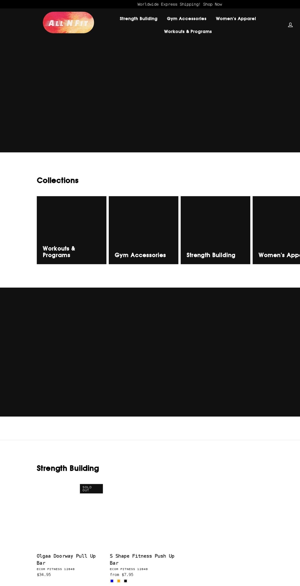 allnfit.com shopify website screenshot