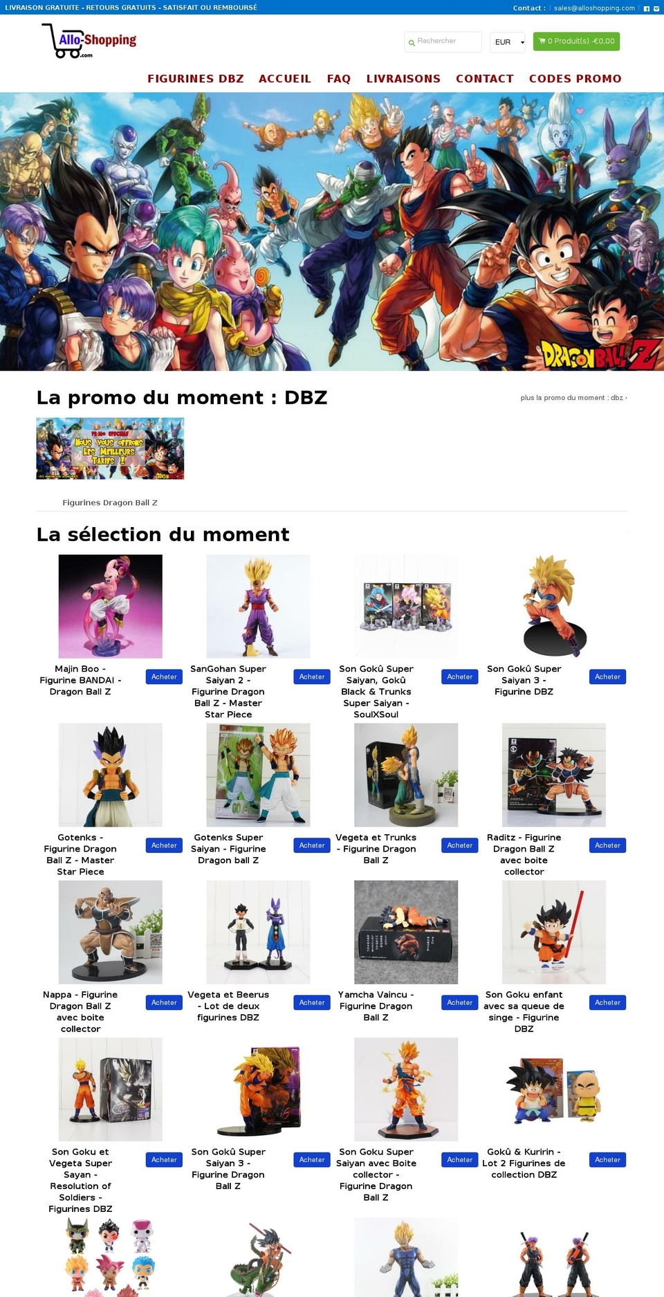 allo-shopping.com — Shopify storefront screenshot