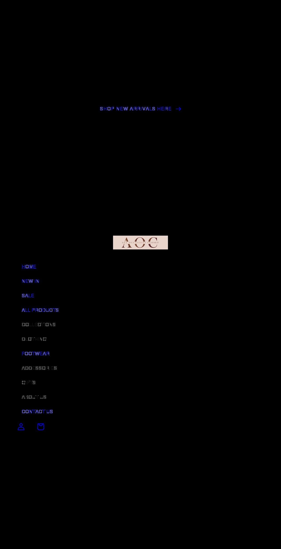 alloccasionscloset.com — Shopify storefront screenshot