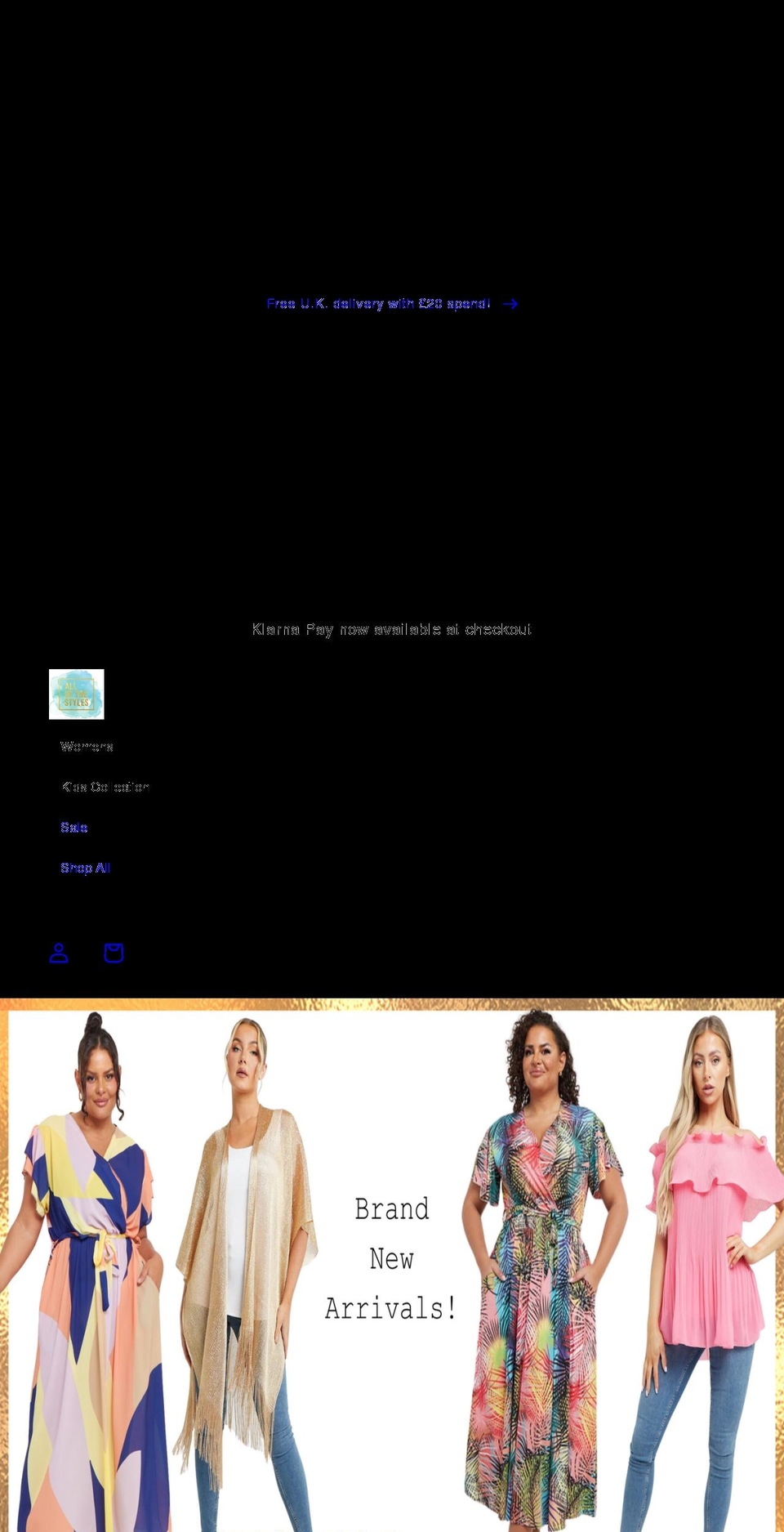 allofthestyles.com shopify website screenshot