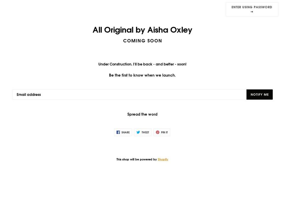 alloriginalbyao.com — Shopify storefront screenshot