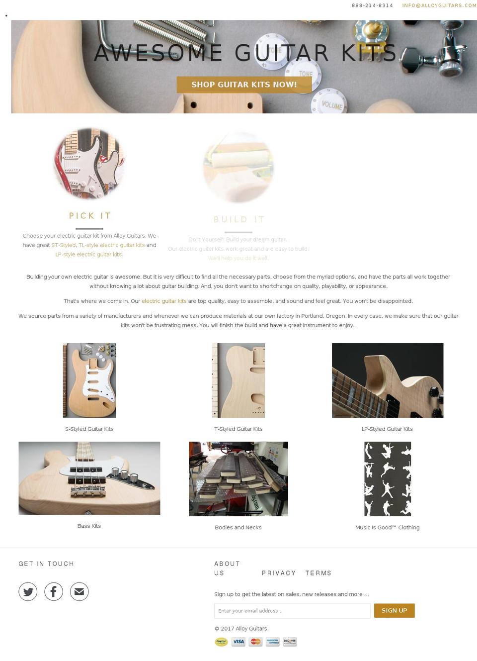 alloy-instruments.com shopify website screenshot