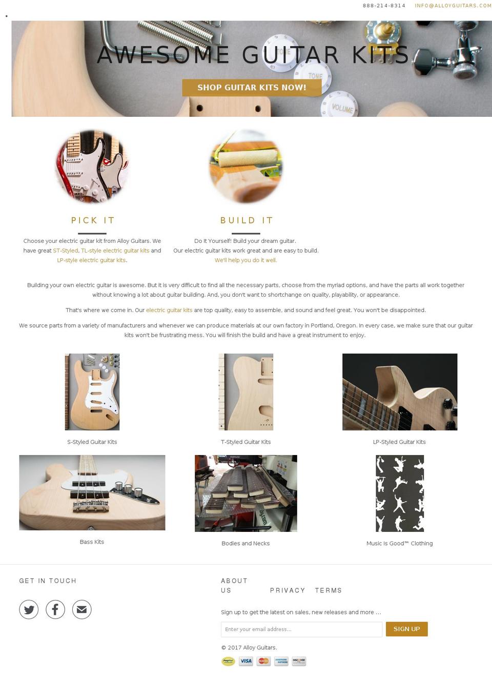 alloyinstruments.com shopify website screenshot