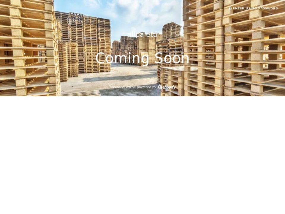 allpaletti.com — Shopify storefront screenshot