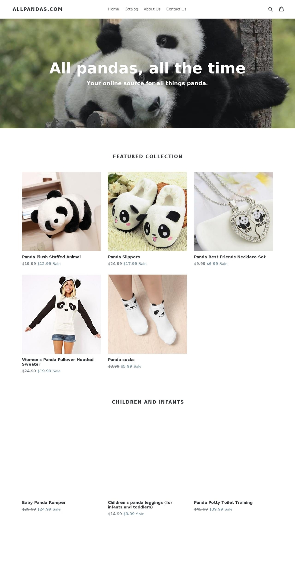 allpandas.com — Shopify storefront screenshot