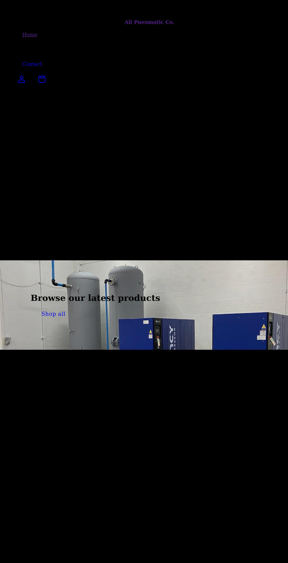 allpneumatic.net shopify website screenshot