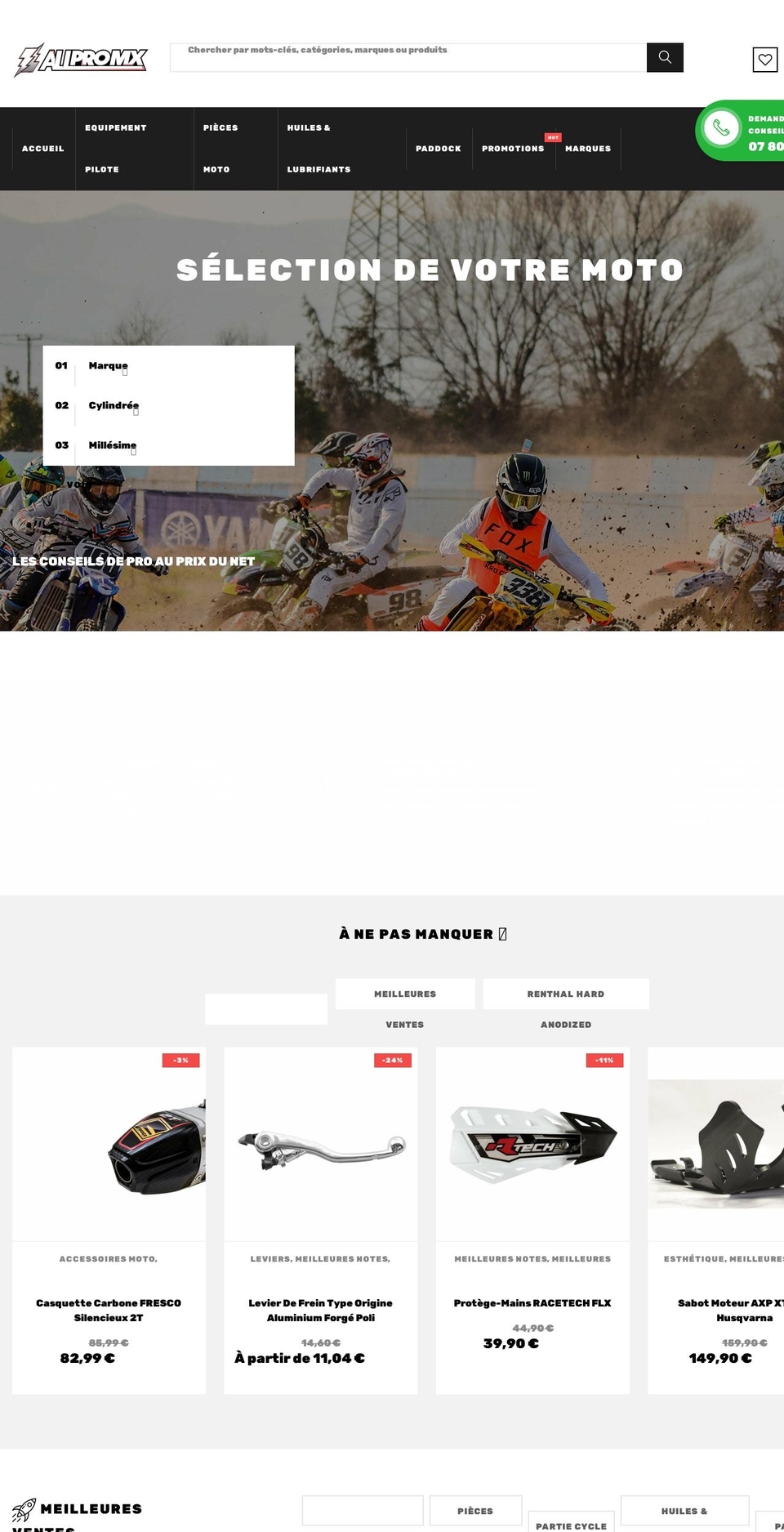 Spares Shopify theme site example allpromx.com