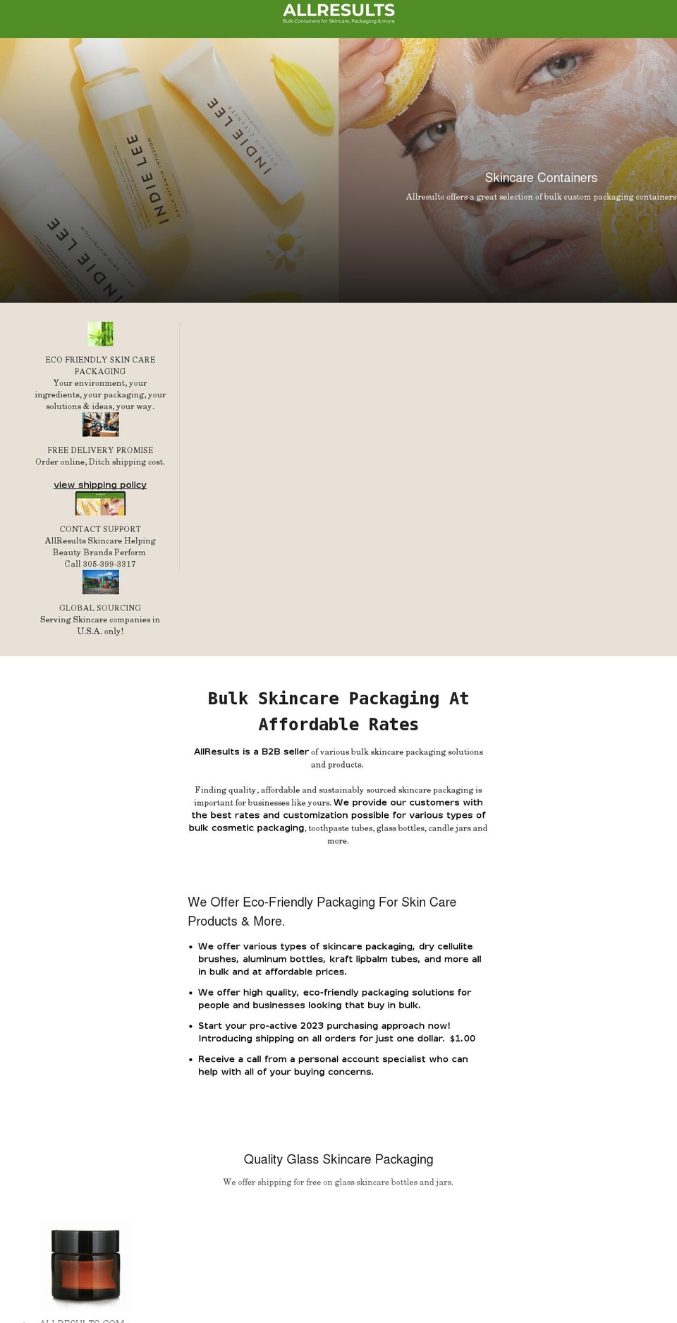 allresults.com shopify website screenshot