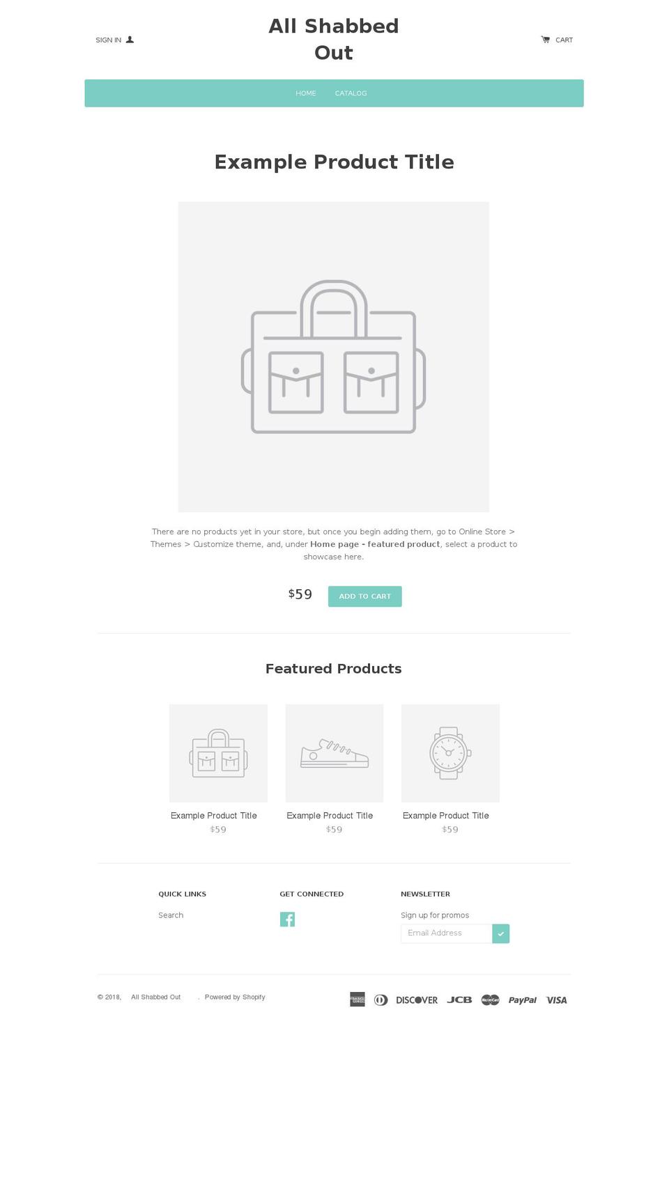 allshabbedoutvintage.com — Shopify storefront screenshot