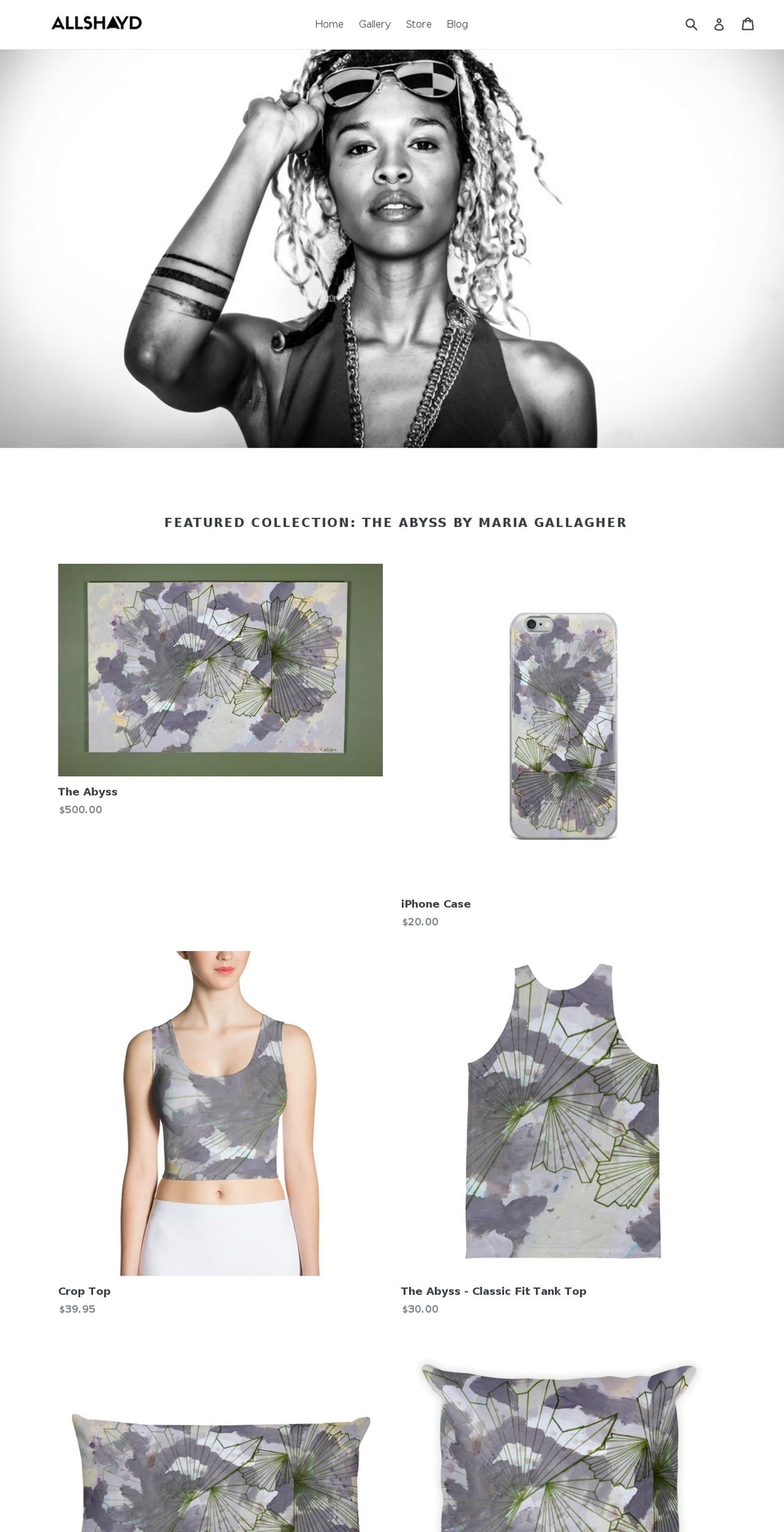 allshayd.com — Shopify storefront screenshot
