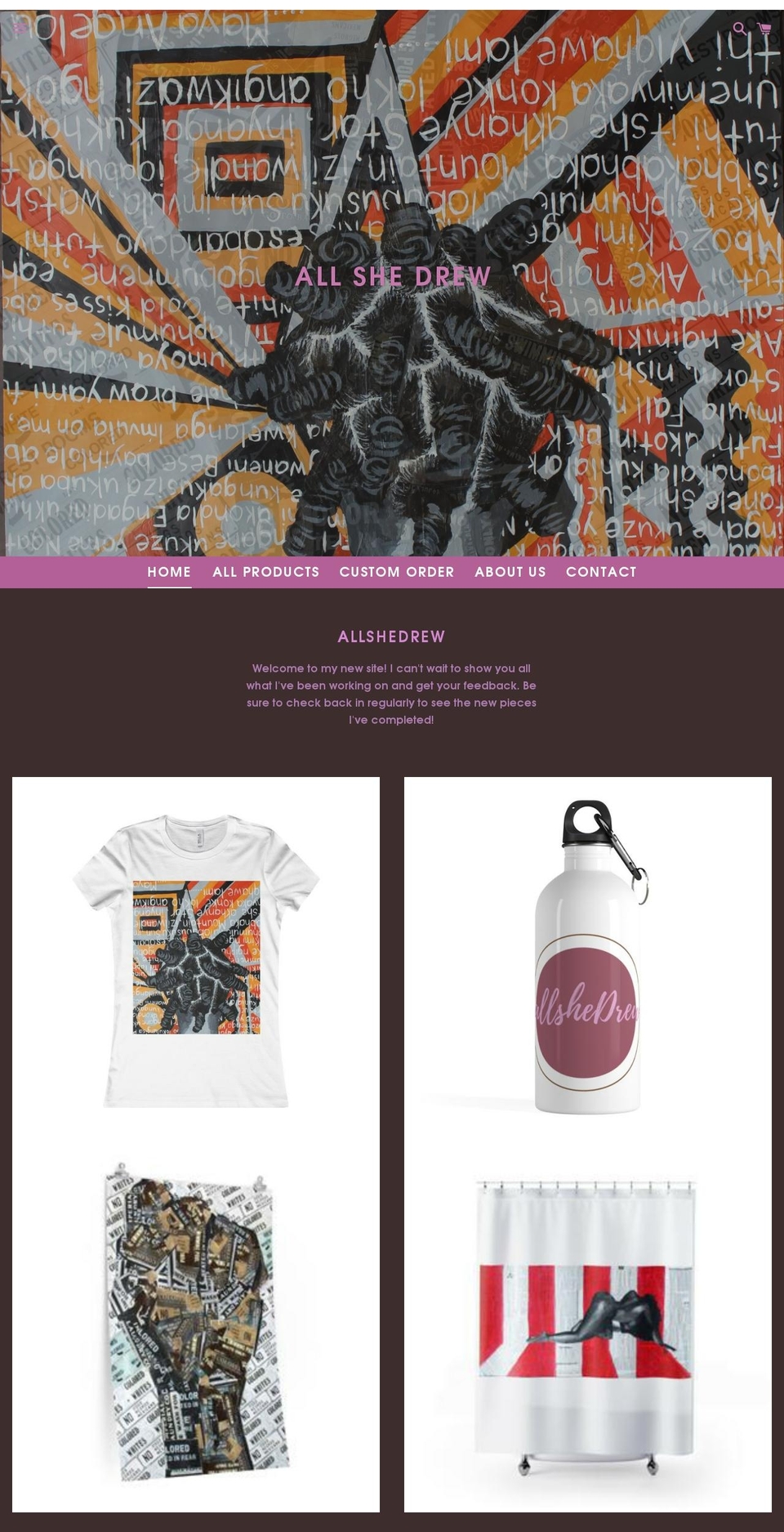 allshedrew.com — Shopify storefront screenshot