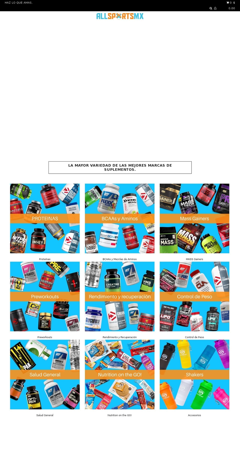 allsportsmx.com shopify website screenshot