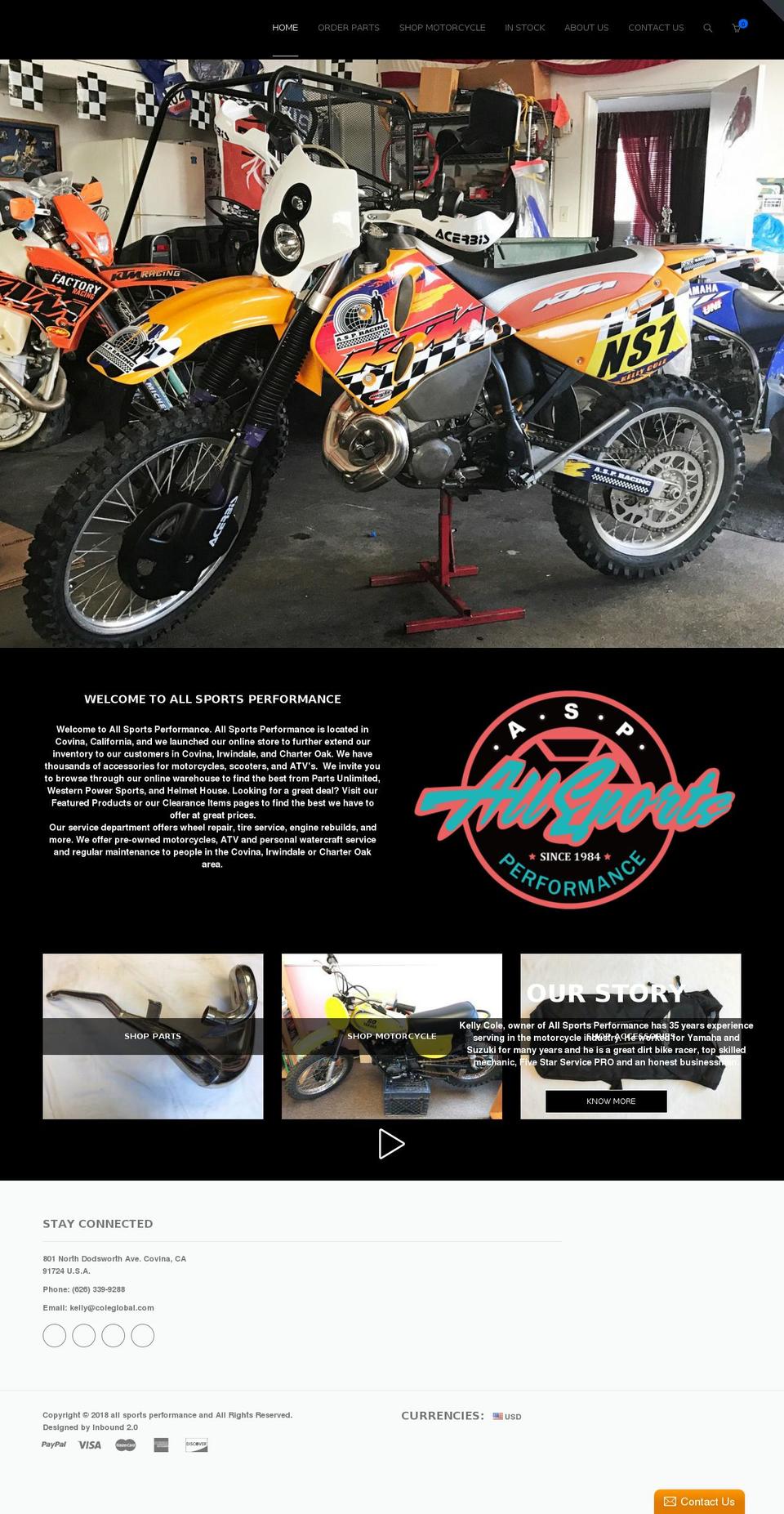 allsportsperformance.net shopify website screenshot