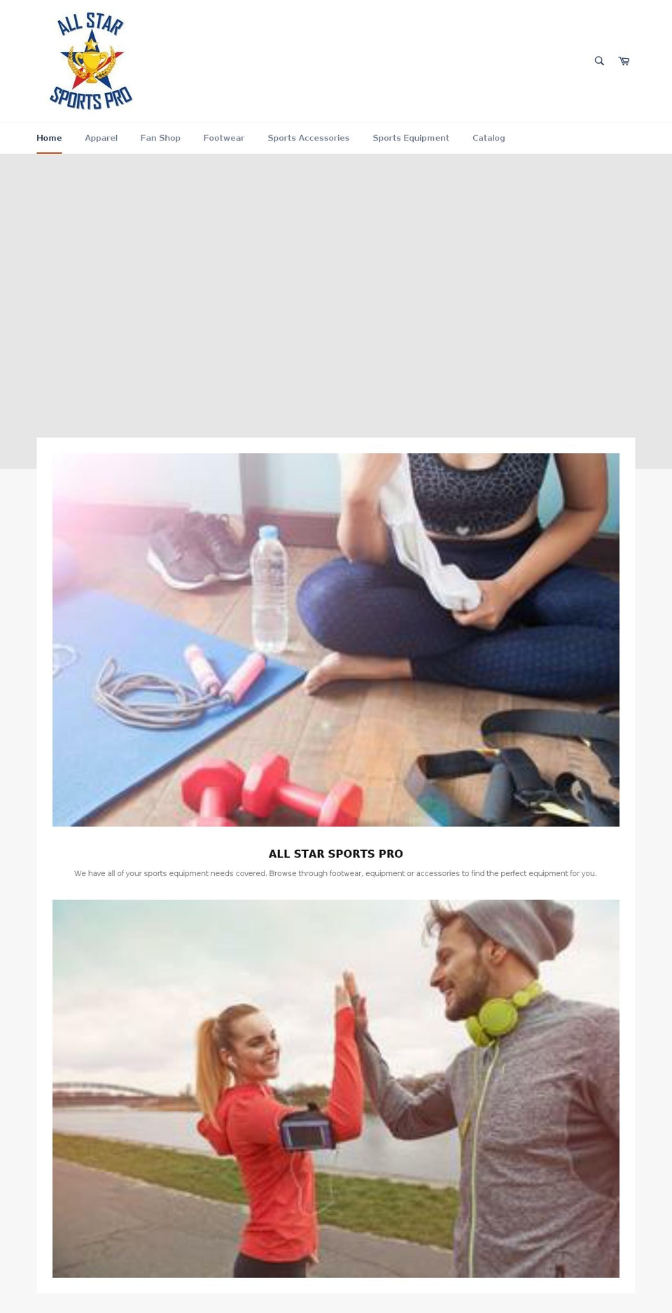 allstarsportspro.com — Shopify storefront screenshot