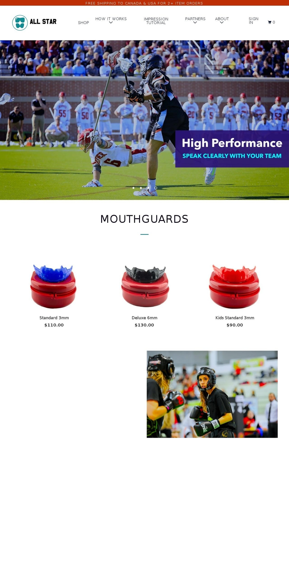 allstarteeth.com — Shopify storefront screenshot