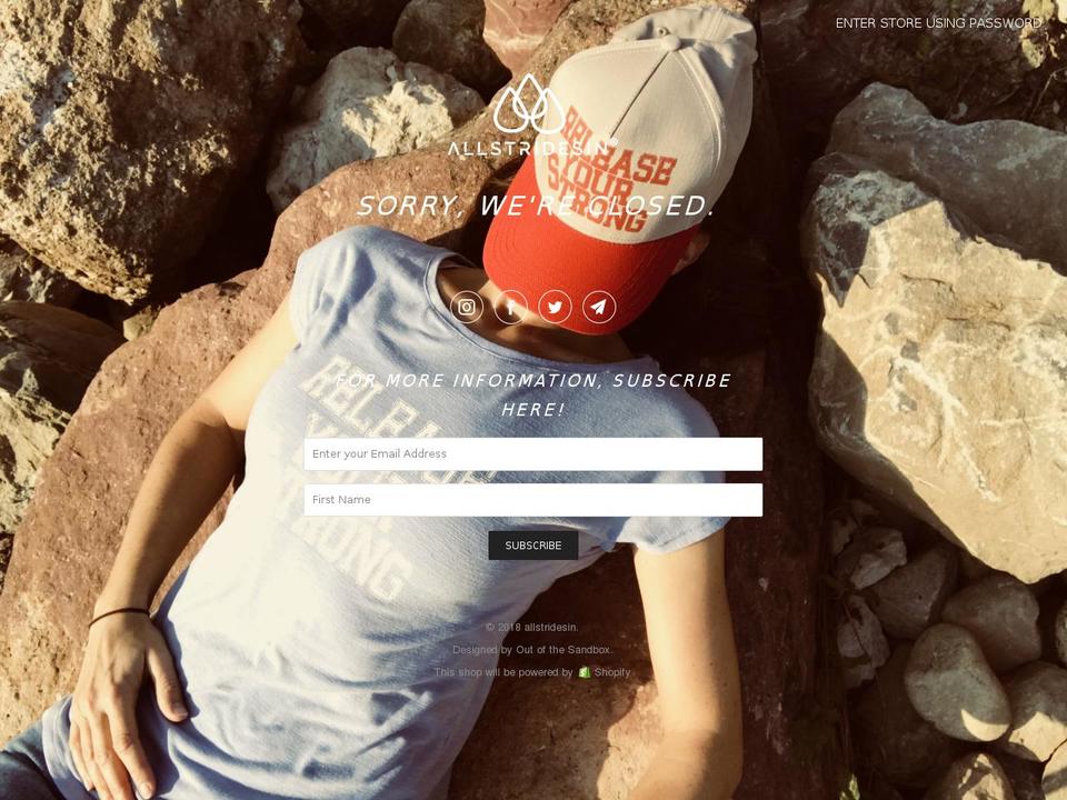 allstridesin.com — Shopify storefront screenshot