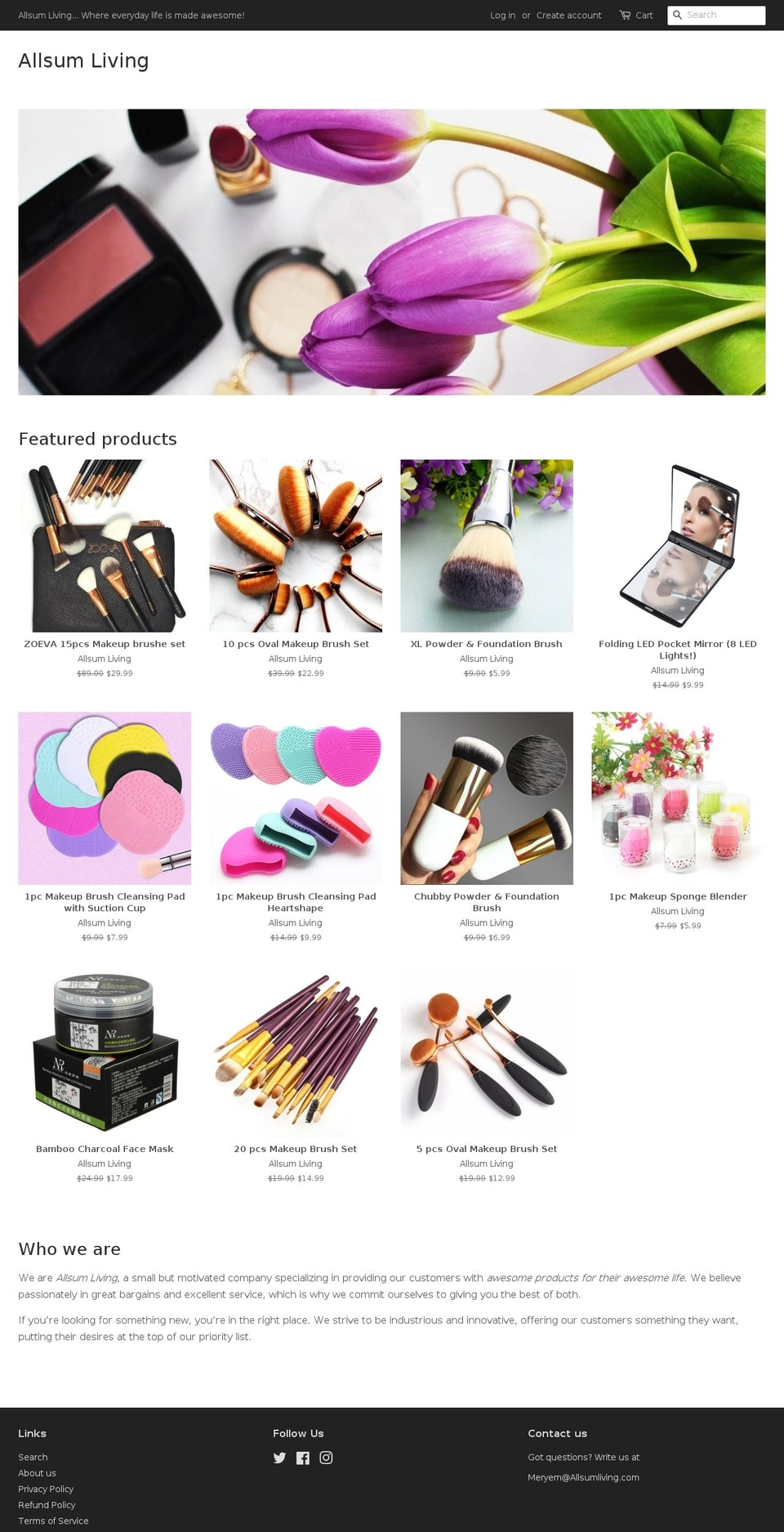 allsumliving.com shopify website screenshot