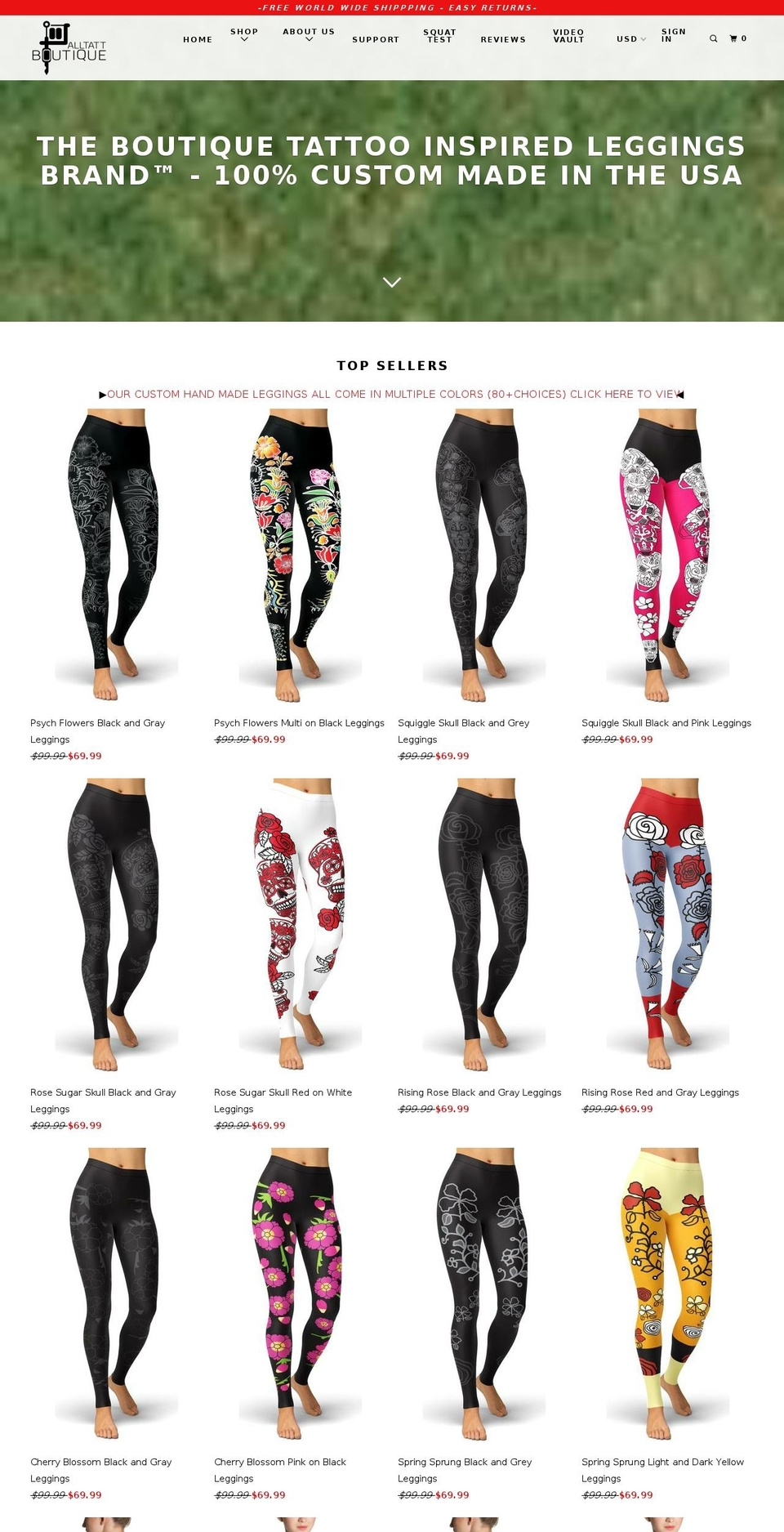 alltattboutique.com — Shopify storefront screenshot