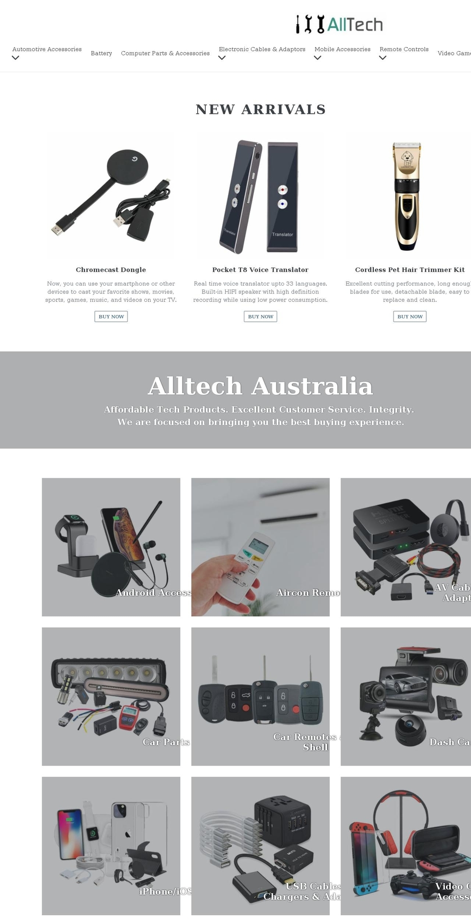 alltech.com.au shopify website screenshot