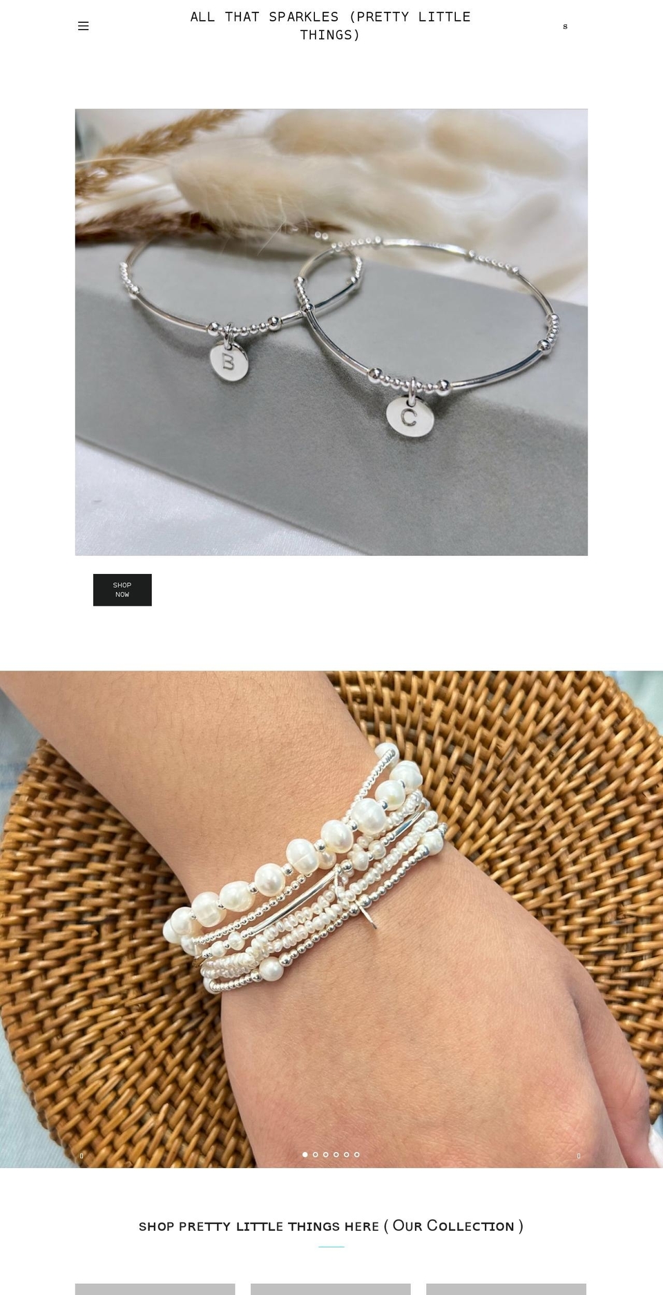 allthatsparkles.ca shopify website screenshot