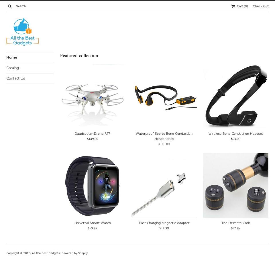 allthebestgadgets.com — Shopify storefront screenshot